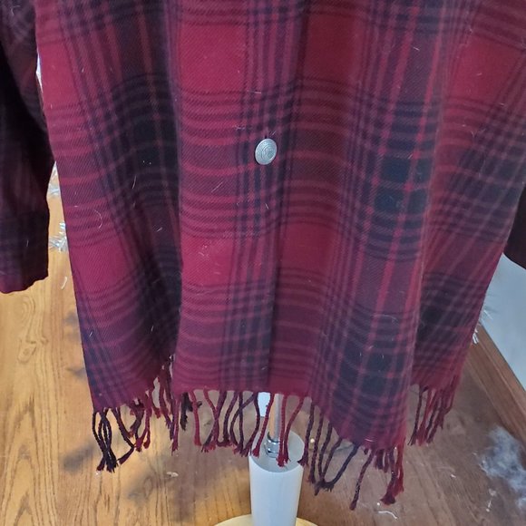Vintage, wool, plaid western shacket - Picture 5 of 8